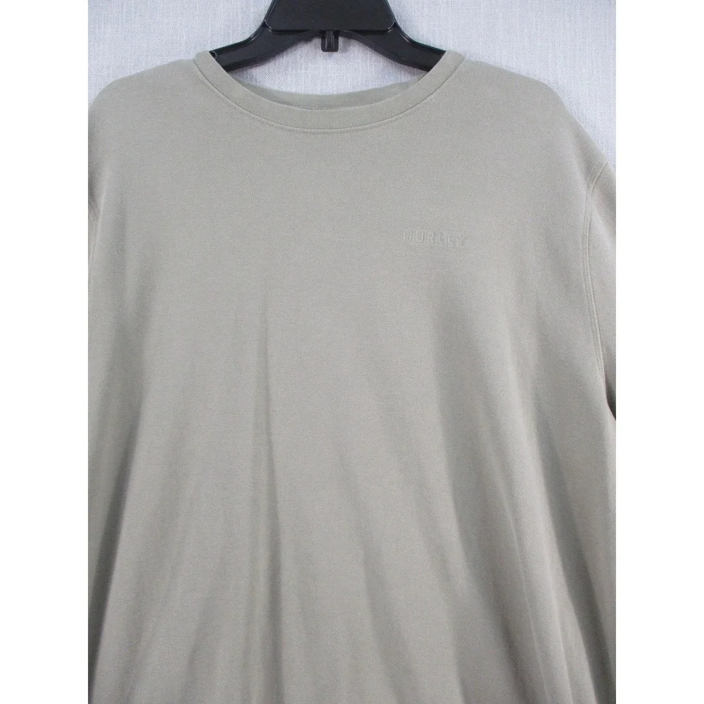 Hurley Mens XL Olive‎ Green Crewneck Sweatshirt HMS25-18360 Long Sleeve Pullover